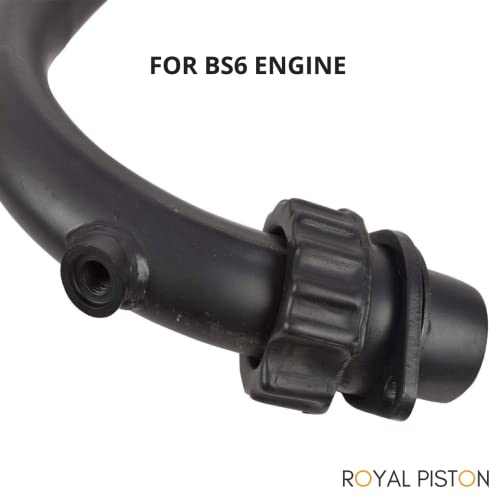 Royal Piston Bend Pipe Black for BS6 Compatible for Classic/Electra/St