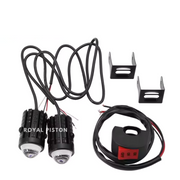 Royal Piston: Dual Beam LED Fog Light - Superior Visibility White & Yellow for Clarity, Wide & Spot for Any Terrain