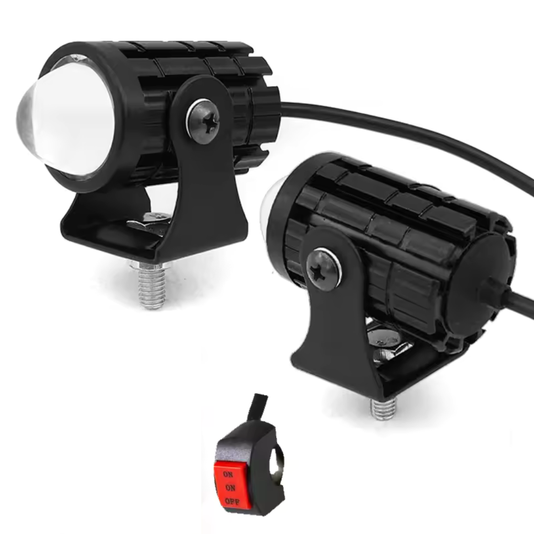 Royal Piston: Dual Beam LED Fog Light - Superior Visibility White & Yellow for Clarity, Wide & Spot for Any Terrain