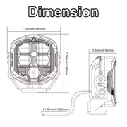 Royal Piston Master Beam LED King Headlight | Auxiliary Light, Headlight, Fog Lamp | Multi Compatibility