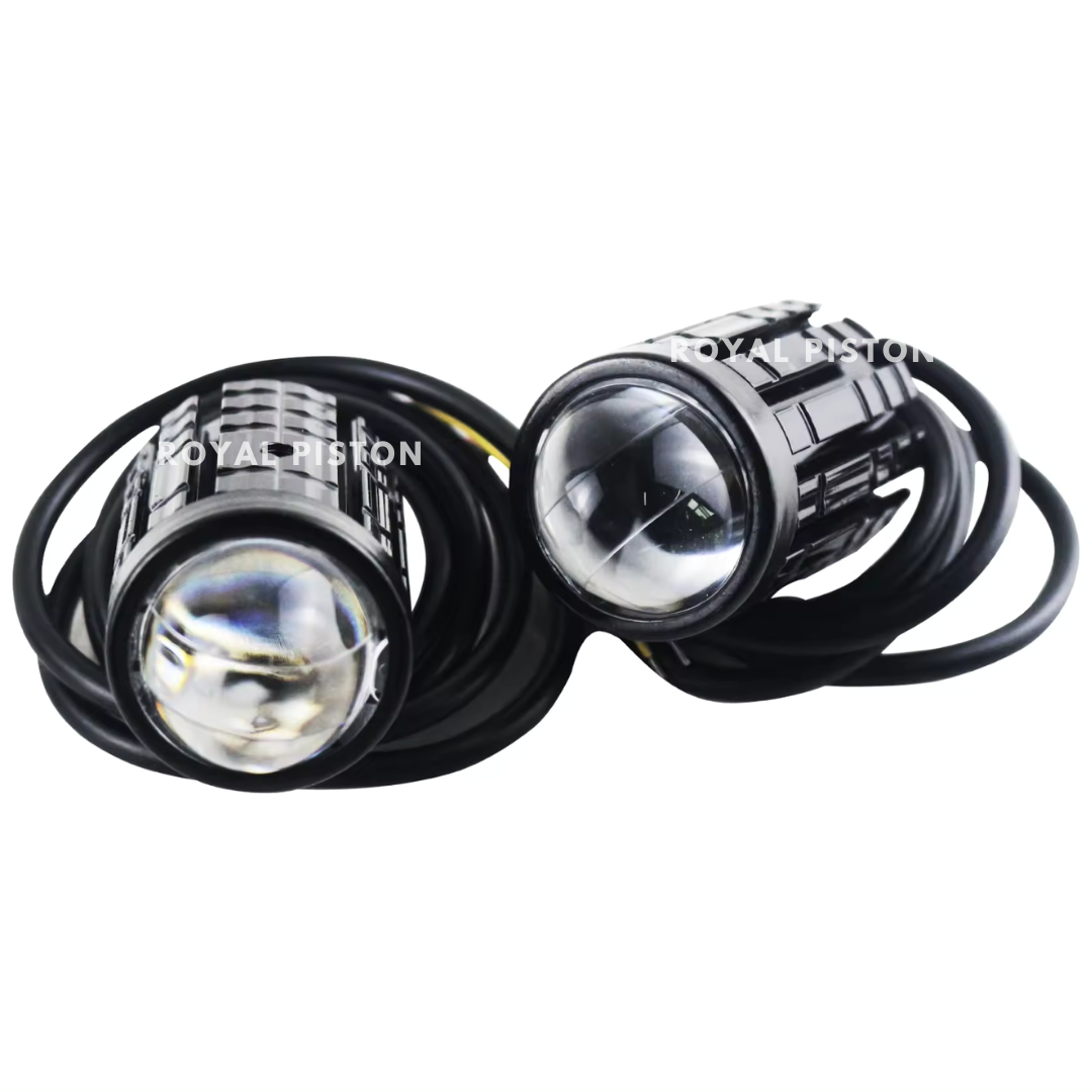 Royal Piston: Dual Beam LED Fog Light - Superior Visibility White & Yellow for Clarity, Wide & Spot for Any Terrain