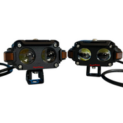 Royal Piston LIUHJG Dual LED Fog Light Set – Ultra Bright, Waterproof IP68, Universal Fit for Bikes & Cars