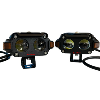 Royal Piston LIUHJG Dual LED Fog Light Set – Ultra Bright, Waterproof IP68, Universal Fit for Bikes & Cars