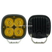 Roya Piston HJG Dual Beam LED Fog Light with White, Yellow Wide Light Throw | Adjust Your Light | With Brightness Control Wiring Harness