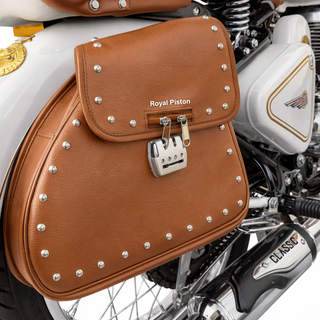 Universal Anti-Theft Locking Saddlebag - Cruiser Edition for Harley & Enfield - Royal Piston