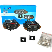 Royal Piston LIUHJG Dual LED Fog Light Set – Ultra Bright, Waterproof IP68, Universal Fit for Bikes & Cars
