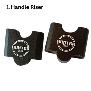 Guardian Gear: Royal Enfield Hunter 350cc Complete Black Accessories Combo - Elevate Style and Safety for Your Trusty Beast! (Full Kit)
