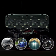 Royalpiston HJG 5 Lens Devil Fog Light with Spot Laser Beam High Low Beam in 3 Colour Yellow/White/Red Light For Bike/Car/Thar/Jeep Original New Model