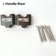 Cosmic Elegance: Royal Enfield Meteor 350cc Complete Accessories Combo in Celestial Black (Full Kit)