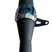 Royal Piston Hunter 350 Free-Flow Exhaust with Glasswool – Bass Sound | Performance Boost | Rust-Resistant