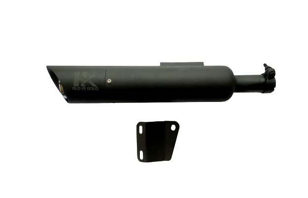 Unleash the Meteor's Roar: Royal Piston's Original Indori Silencer in Matte Black, Crafted for Royal Enfield Meteor's Original Sound - Royal Piston