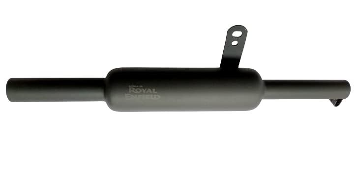 Royal Piston Original Indori Silencer | Matte Black | Compatible with Bullet BS3, BS4, BS6, Bullet Electra, Bullet Standard | Original Sound