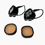 Roya Piston HJG Dual Beam LED Fog Light with White, Yellow Wide Light Throw | Adjust Your Light | With Brightness Control Wiring Harness