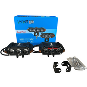 Royal Piston LIUHJG Triple LED Fog Light Set – Ultra Bright, Waterproof IP68, Universal Fit for Bikes & Cars