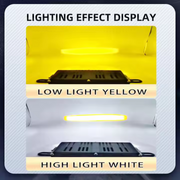 Royal Piston 4 Eye High Power LED Fog Light With Fan | Spotlights LED Auxiliary Lights For Off-road Vehicle SUV Truck