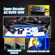 Royal Piston LED Fog Light For Bike | 120W Devil Eye Powerful Flood Lamp | August 2024 Edition with Full Harness Kit & Switch | Fog Lamp for Bike/Car/Jeep (Wider Throw) (4x4 Lens)