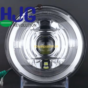 Royal Piston LED Headlight for Royal Enfield, Thar | Heavy Duty & Strong Lighting Features | High Beam, Low Beam, & DRL