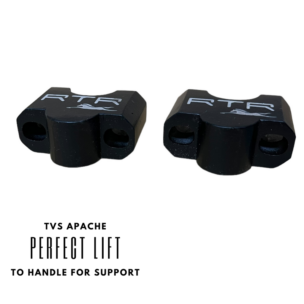 Royal Piston Handle Riser Compatible with TVS Apache - Improved Comfort ...