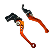 Royal Piston Clutch Lever Guard Compatible with KTM Models | Ergonomic Orange Lever Guards - Clutch & Brake, Enhanced Control