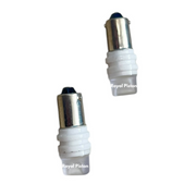 Royal Piston LED Tail Lights White & Blue Flash Strobe Led Brake Lamp DC 12V Auto Front Rear Reverse Bulb Flashing Brake Lights 2Pc