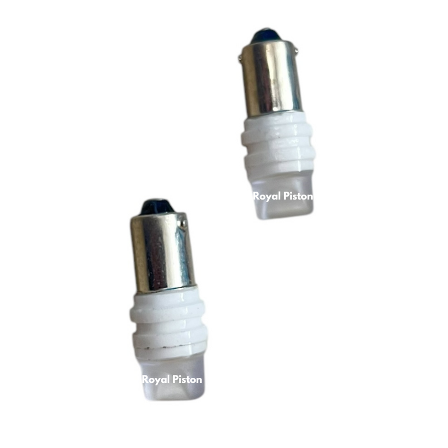 Royal Piston LED Tail Lights White & Blue Flash Strobe Led Brake Lamp DC 12V Auto Front Rear Reverse Bulb Flashing Brake Lights 2Pc