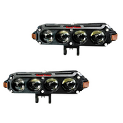 Royal Piston LIUHJG Triple LED Fog Light Set – Ultra Bright, Waterproof IP68, Universal Fit for Bikes & Car