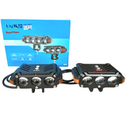 Royal Piston LIUHJG Triple LED Fog Light Set – Ultra Bright, Waterproof IP68, Universal Fit for Bikes & Cars