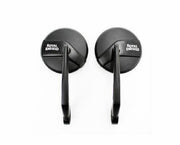 Royal Piston HD Round Side Mirrors: Clear View 360, Wide-Angle for Royal Enfield BS3, BS4, BS6, Electra, Standard. Ultimate Visibility! - Royal Piston