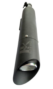 Unleash the Meteor's Roar: Royal Piston's Original Indori Silencer in Matte Black, Crafted for Royal Enfield Meteor's Original Sound - Royal Piston