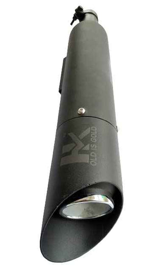 Unleash the Meteor's Roar: Royal Piston's Original Indori Silencer in Matte Black, Crafted for Royal Enfield Meteor's Original Sound