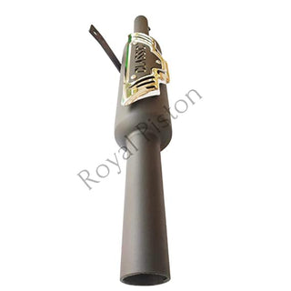 Revitalize Your Ride: Royal Piston's Original Indori Silencer - Compatible with Bullet BS3, BS4, BS6, Bullet Electra, Bullet Standard - Royal Piston