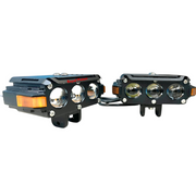 Royal Piston LIUHJG Triple LED Fog Light Set – Ultra Bright, Waterproof IP68, Universal Fit for Bikes & Cars