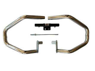 Royal Piston Chrome Diamond Leg Guard Compatible with Royal Enfield Hunter 350cc Only