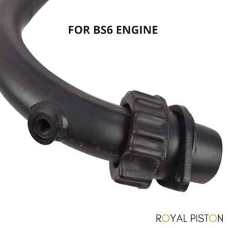 Royal Piston Bend Pipe Black for BS6 Compatible for Classic/Electra/Standard 350&500