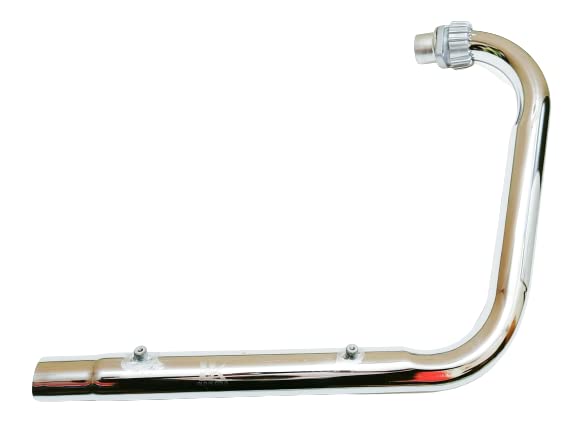 Royal Piston Heavy Bend Pipe Clear & Heavy Sound Bend Pipe BS3/BS4 Compatible With Royal Enfield Free Flow Sound (L TYPE)