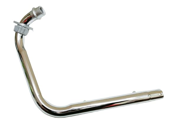 Royal Piston Heavy Bend Pipe Clear & Heavy Sound Bend Pipe BS3/BS4 Compatible With Royal Enfield Free Flow Sound (L TYPE)