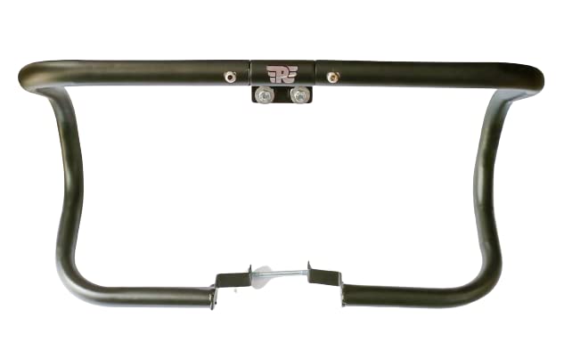 Royal Piston Matte Black Leg Guard Compatible with Royal Enfield Hunter 350cc (Matte Black) - Royal Piston