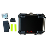 Royal Piston Premium Motorcycle Top Box – 45L Aluminum Alloy Storage with Padded Interior | Lockable | Weatherproof | Universal Fit for Touring Bikes