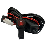 Royal Piston New 4 LED Powerful LED Fog Light | High Wattage DC Auxiliary Fog Lights | with Harness Kit Yellow White Light