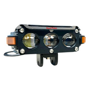 Royal Piston LIUHJG Triple LED Fog Light Set – Ultra Bright, Waterproof IP68, Universal Fit for Bikes & Cars