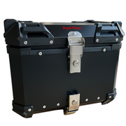 Royal Piston Premium Motorcycle Top Box – 45L Aluminum Alloy Storage with Padded Interior | Lockable | Weatherproof | Universal Fit for Touring Bikes
