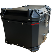 Royal Piston Premium Motorcycle Top Box – 45L Aluminum Alloy Storage with Padded Interior | Lockable | Weatherproof | Universal Fit for Touring Bikes