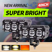 Royal Piston LED Fog Light For Bike | 120W Devil Eye Powerful Flood Lamp | With Full Harness Kit & Waterproof | Fog Lamp for Bike/Car/Jeep (Wider Throw)