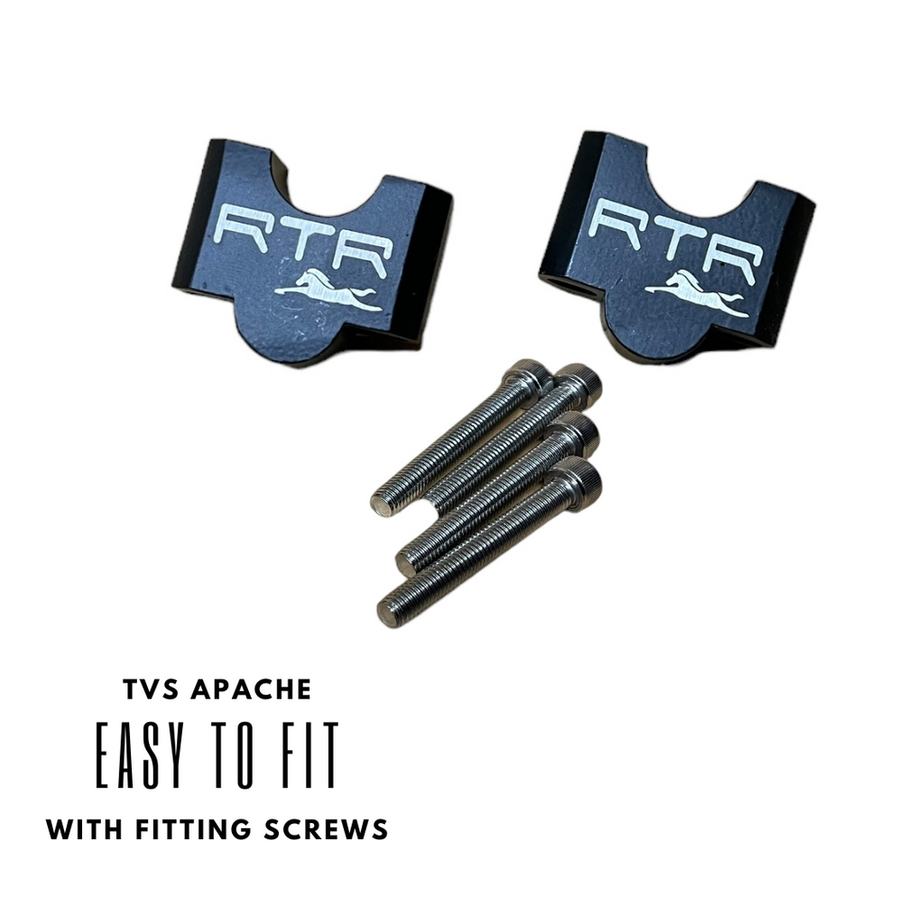 Royal Piston Handle Riser Compatible with TVS Apache - Improved Comfort ...