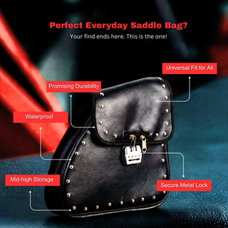 Universal Anti-Theft Locking Saddlebag - Cruiser Edition for Harley & Enfield - Royal Piston
