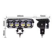 Royal Piston LED Fog Light For Bike | 120W Devil Eye Powerful Flood Lamp | August 2024 Edition with Full Harness Kit & Switch | Fog Lamp for Bike/Car/Jeep (Wider Throw) (4 Lens)