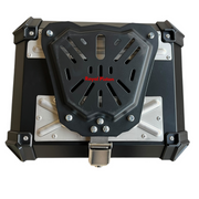 Royal Piston Premium Motorcycle Top Box – 45L Aluminum Alloy Storage with Padded Interior | Lockable | Weatherproof | Universal Fit for Touring Bikes