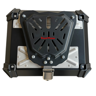 Royal Piston Premium Motorcycle Top Box – 45L Aluminum Alloy Storage with Padded Interior | Lockable | Weatherproof | Universal Fit for Touring Bikes