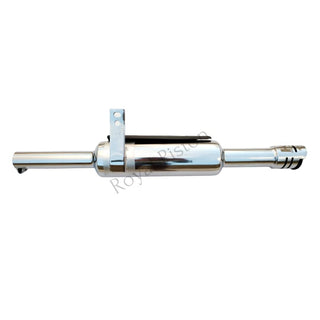 Royal Piston Original Indori Silencer: Compatible with Bullet BS3, BS4, BS6, Electra, Standard. Classic Chrome Finish, Original Sound! - Royal Piston