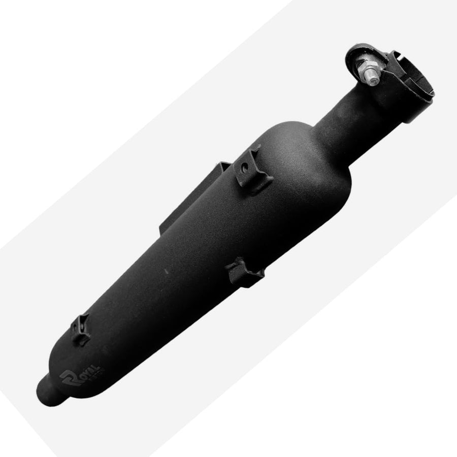 Royal Piston Original Dug Dug Sound Exhaust/Silencer For Reborn Classic 2022 Model Only (Original Silencer) Stainless Steel (Matt Black) - Royal Piston